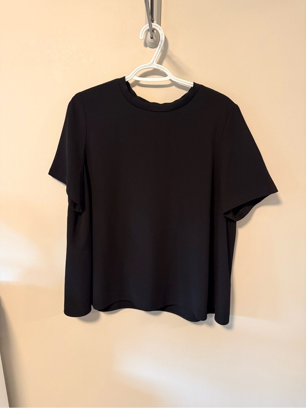 OAK + FORT Black Short-Sleeve Crewneck Tee